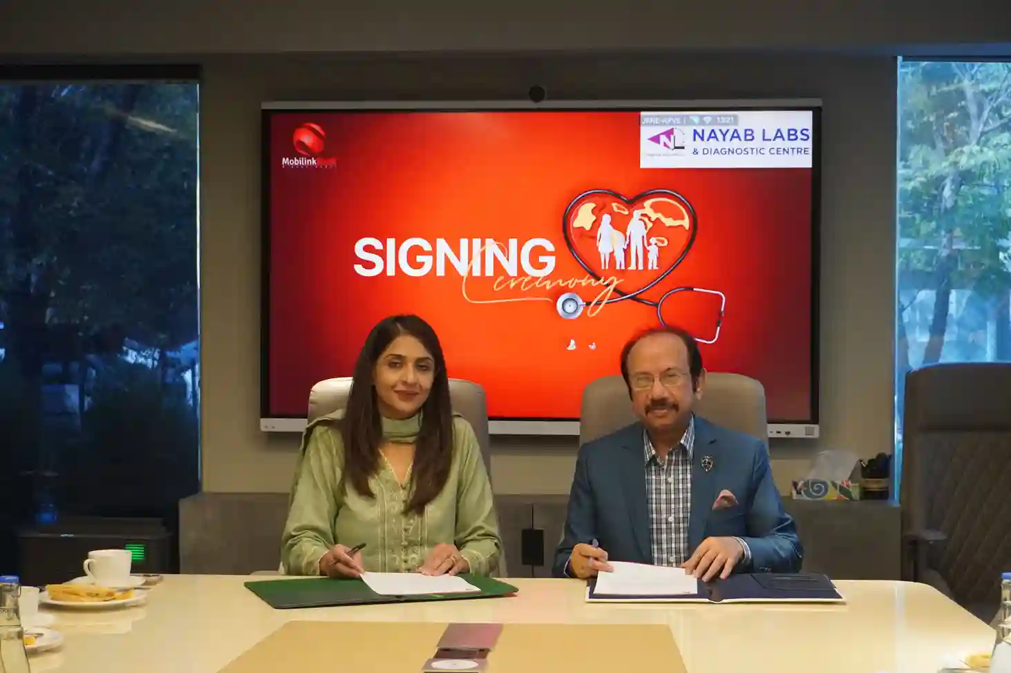 MOU between Nayab Labs and Mobilink Microfinance Bank