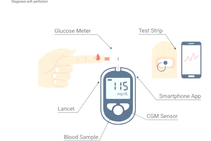 Glucose monitoring illustration