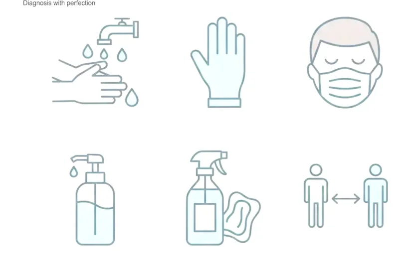 Infection protection icons