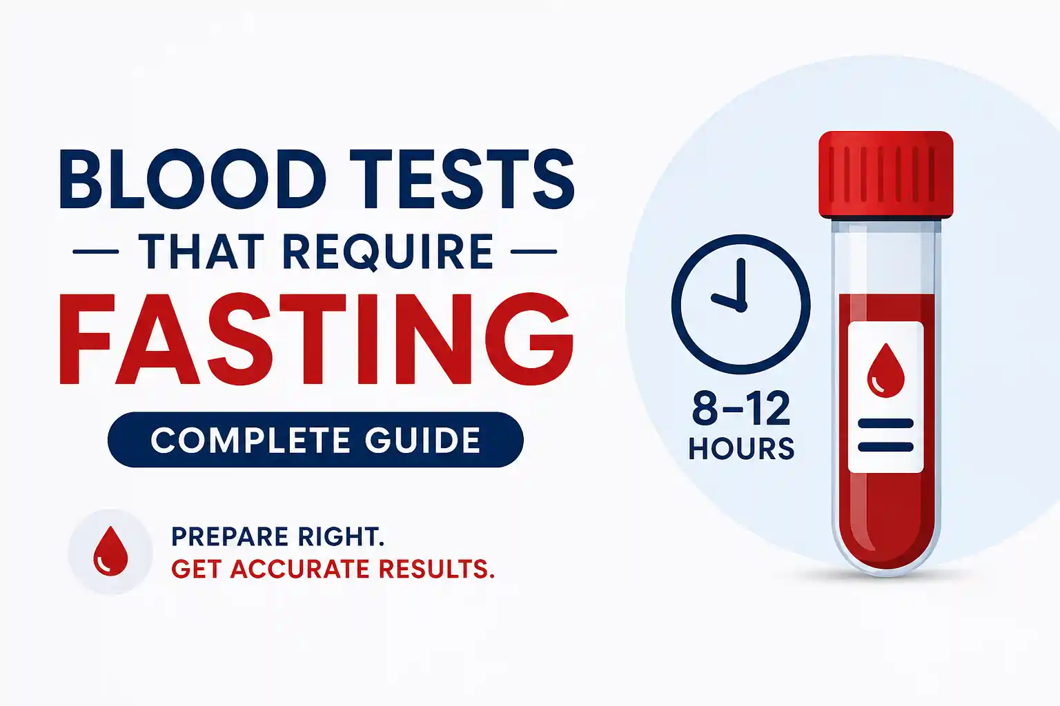 Blood tests that required fasting