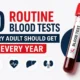 10 routine blood tests every adult should get every year thumbnail with blood sample tube and health screening concept.